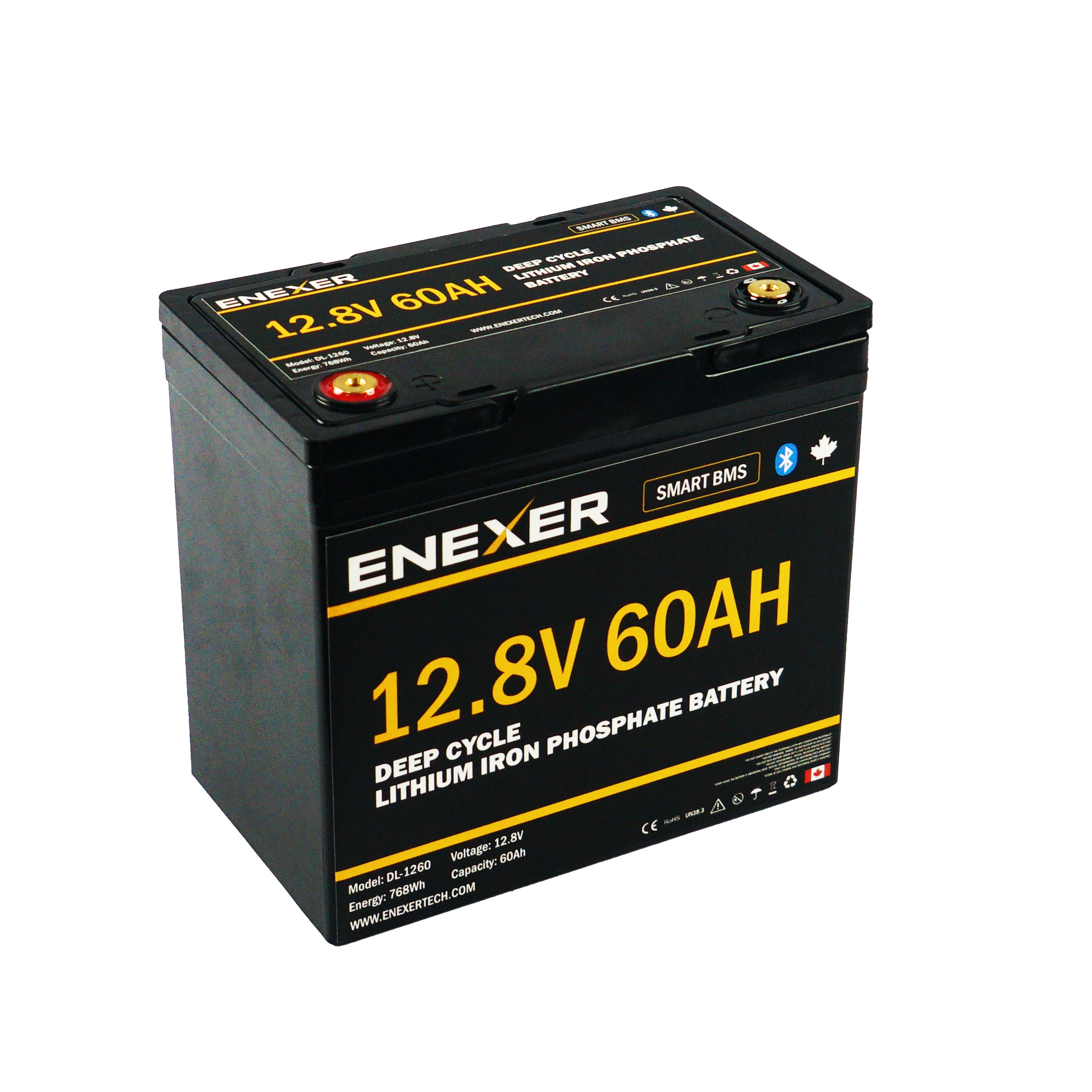 Enexer 12V 60AH LiFePO4 Deep Cycle Battery
